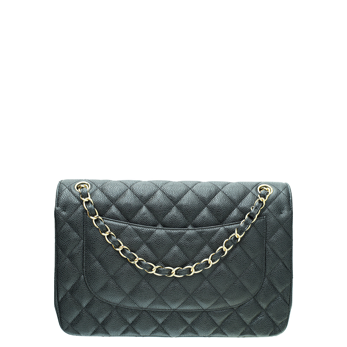 Chanel Black Classic Double Flap Jumbo Bag