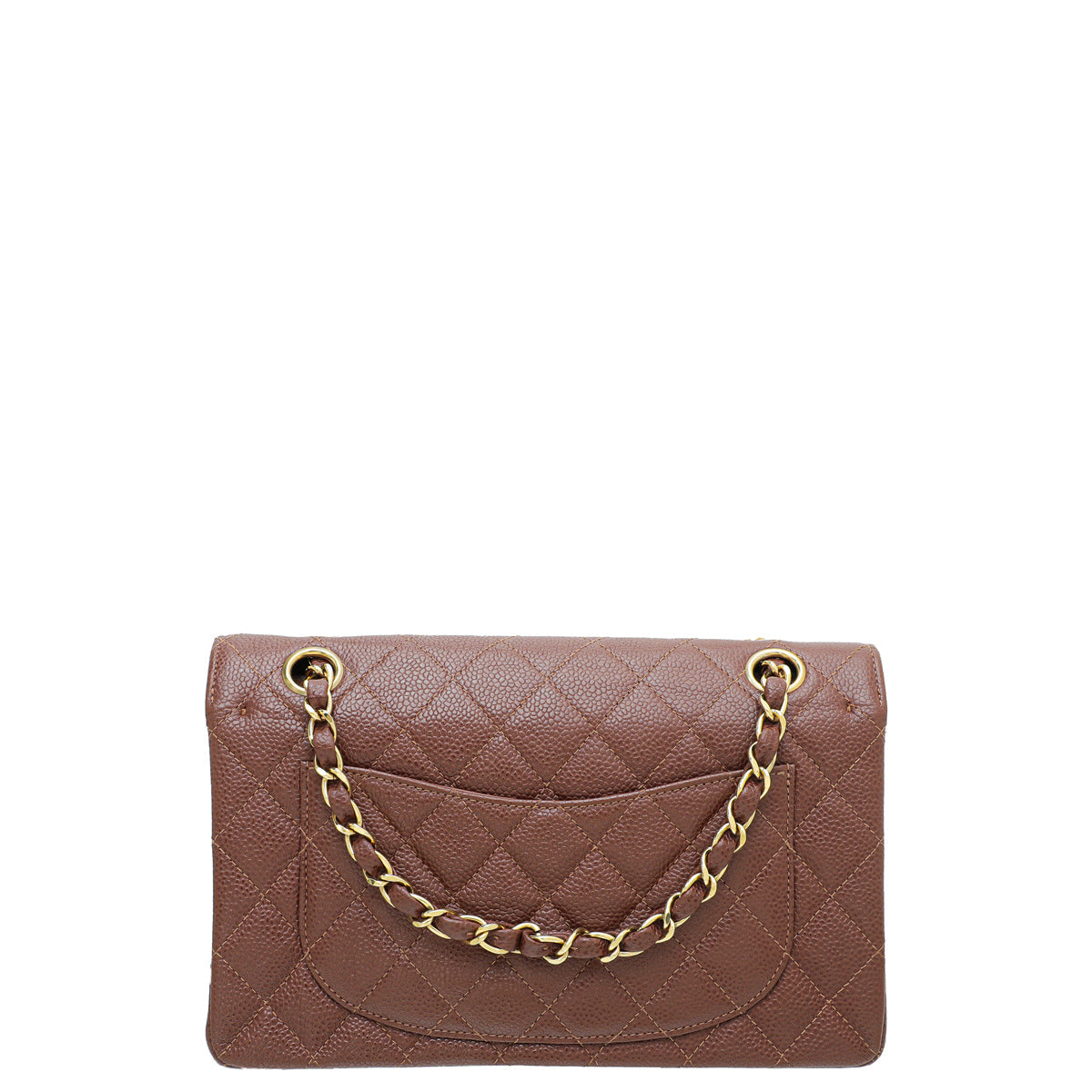 Chanel Brown CC Classic Double Flap Medium Bag