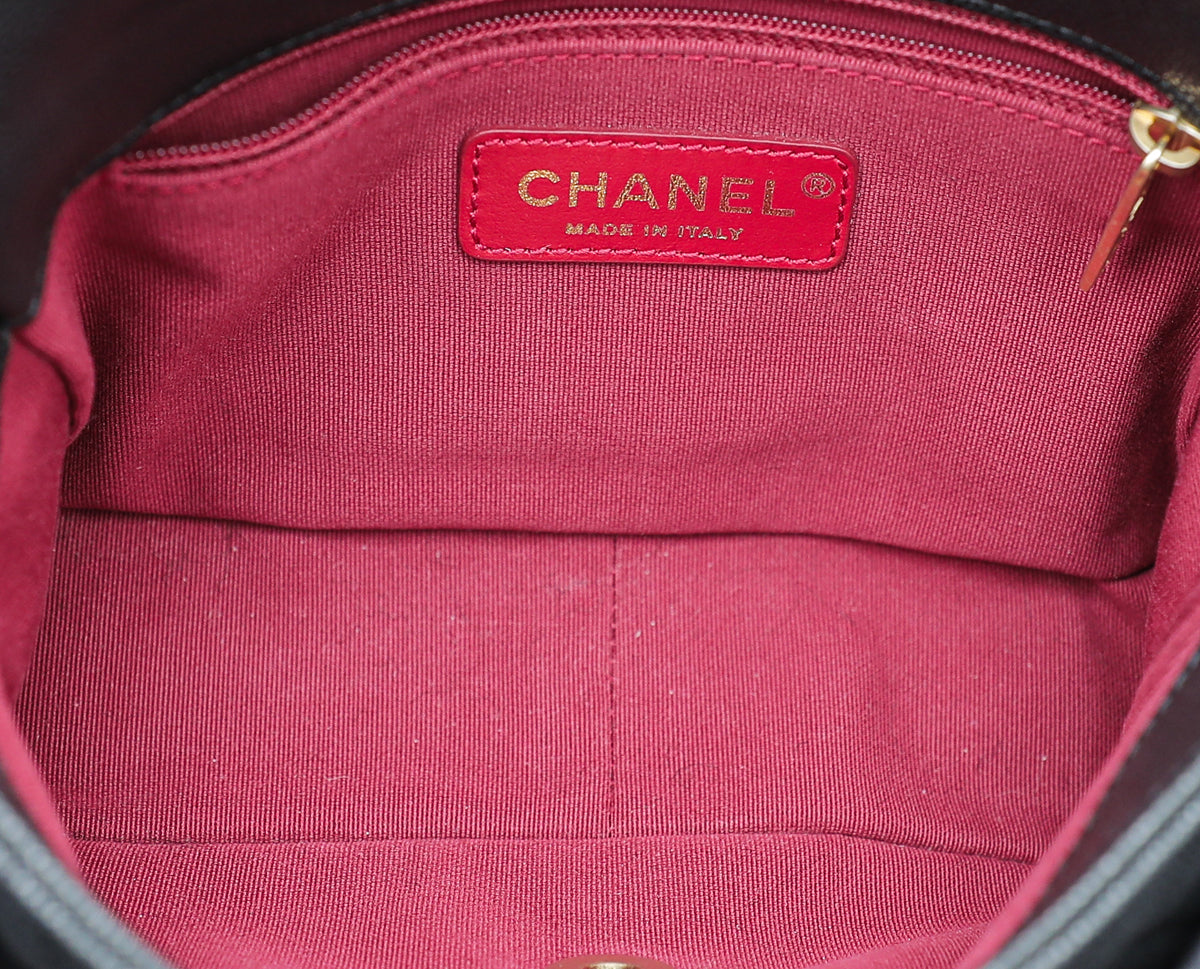 Chanel Black CC Twist Button Small Bag