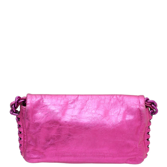 Chanel Metallic Fuchsia CC Timeless Chain Flap Bag