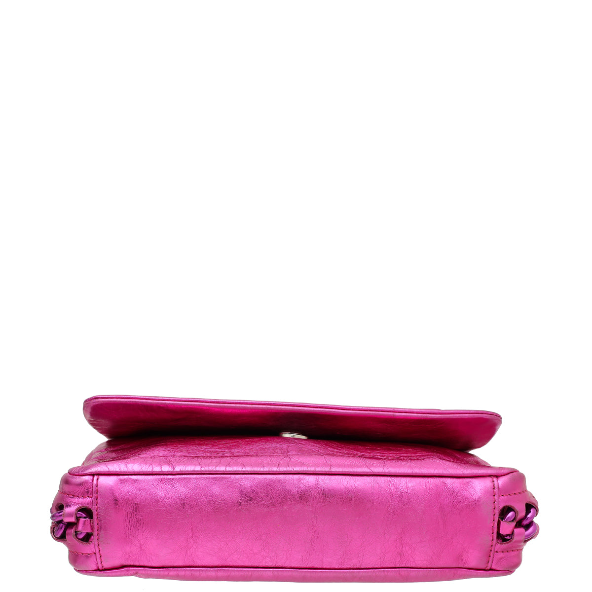 Chanel Metallic Fuchsia CC Timeless Chain Flap Bag