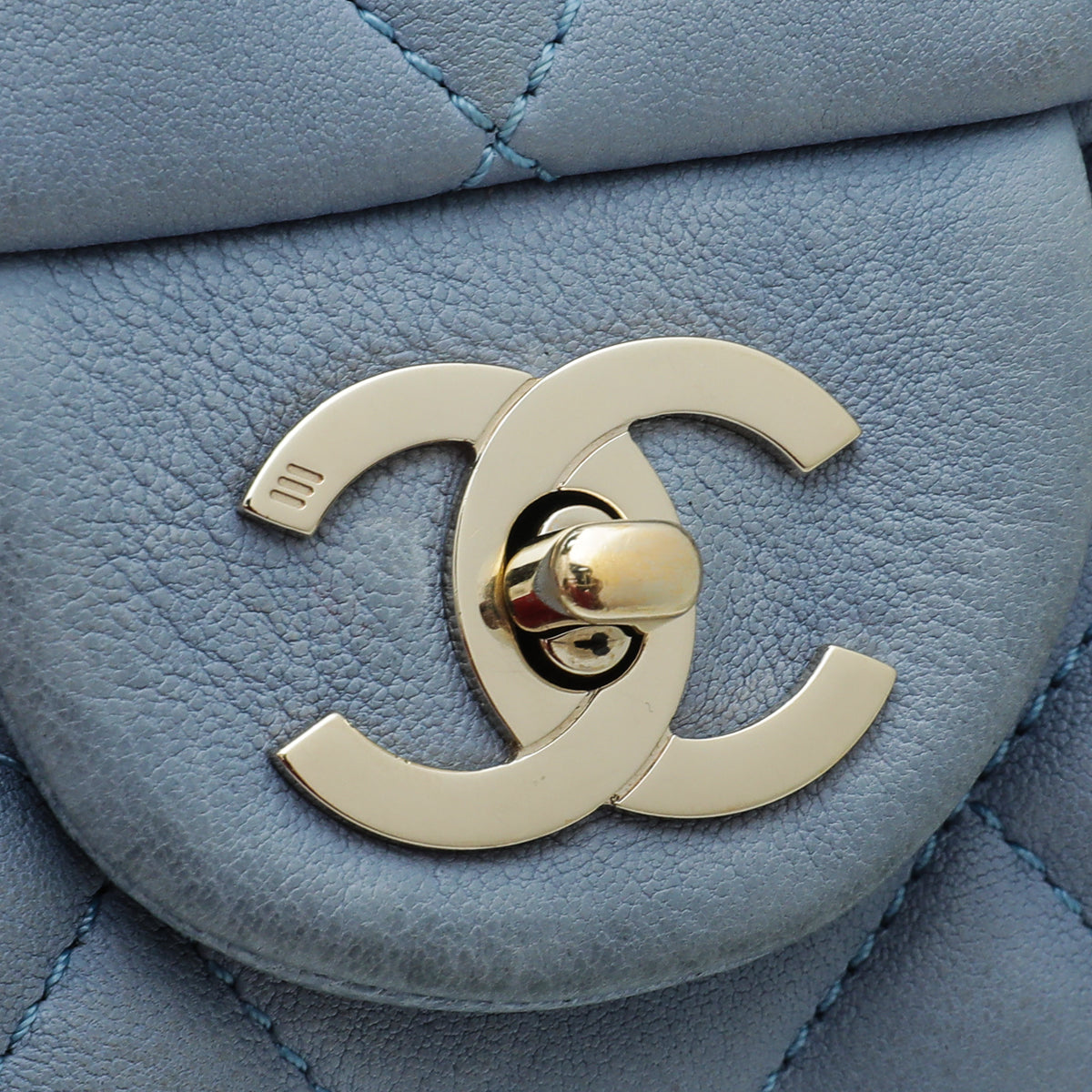 Chanel Light Blue CC Soft Single Flap Bag