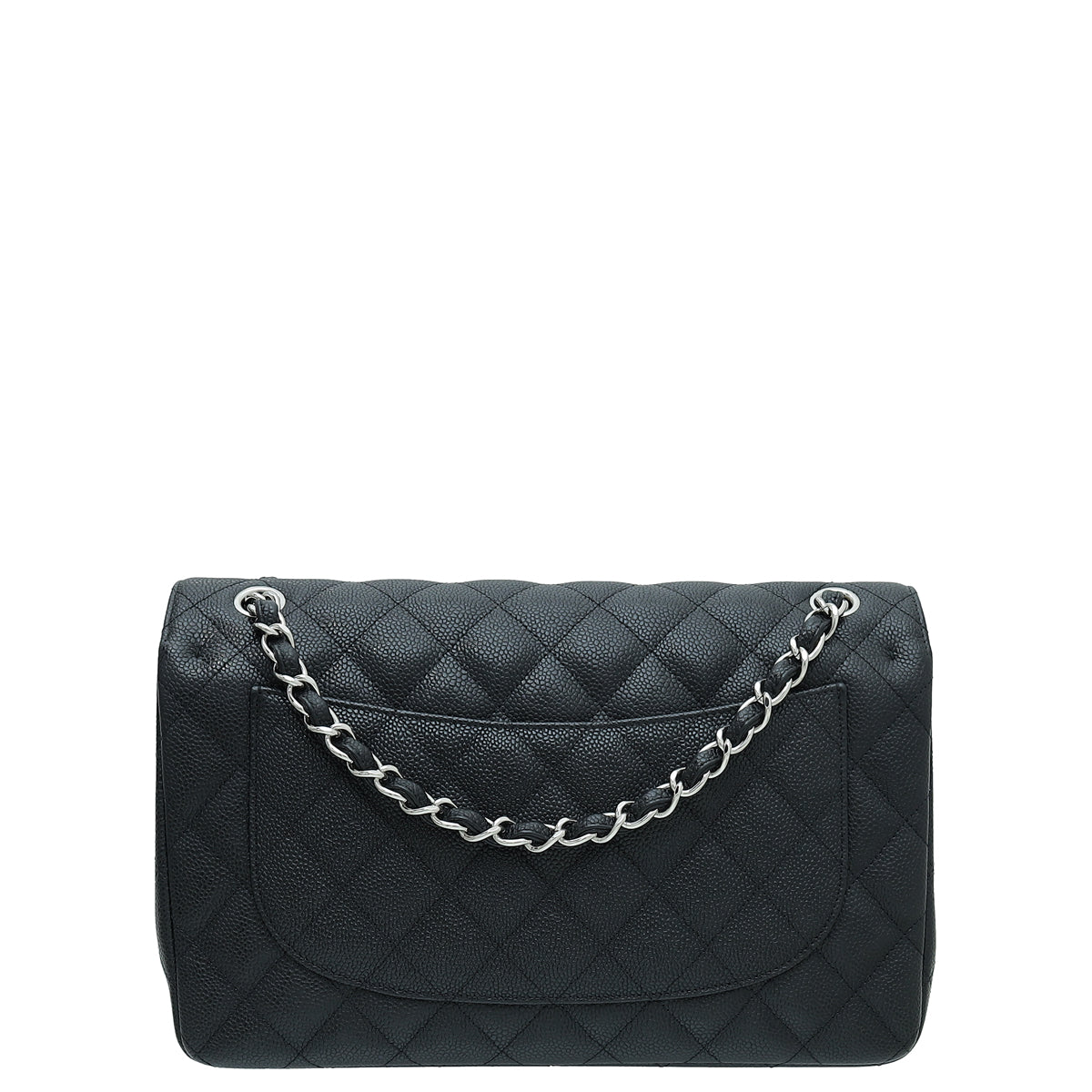 Chanel Black CC Classic Double Flap Jumbo Bag