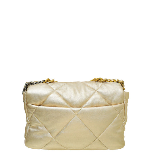 Chanel Metallic Gold 19 Small Bag