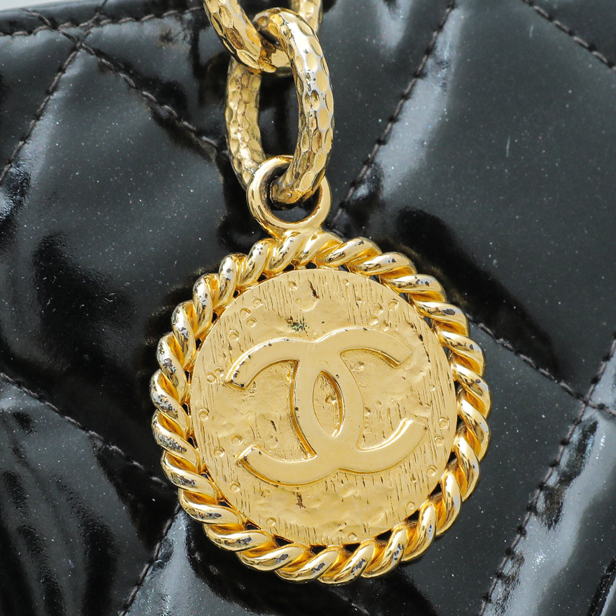 Chanel Black Vintage CC Cambon Tote Bag