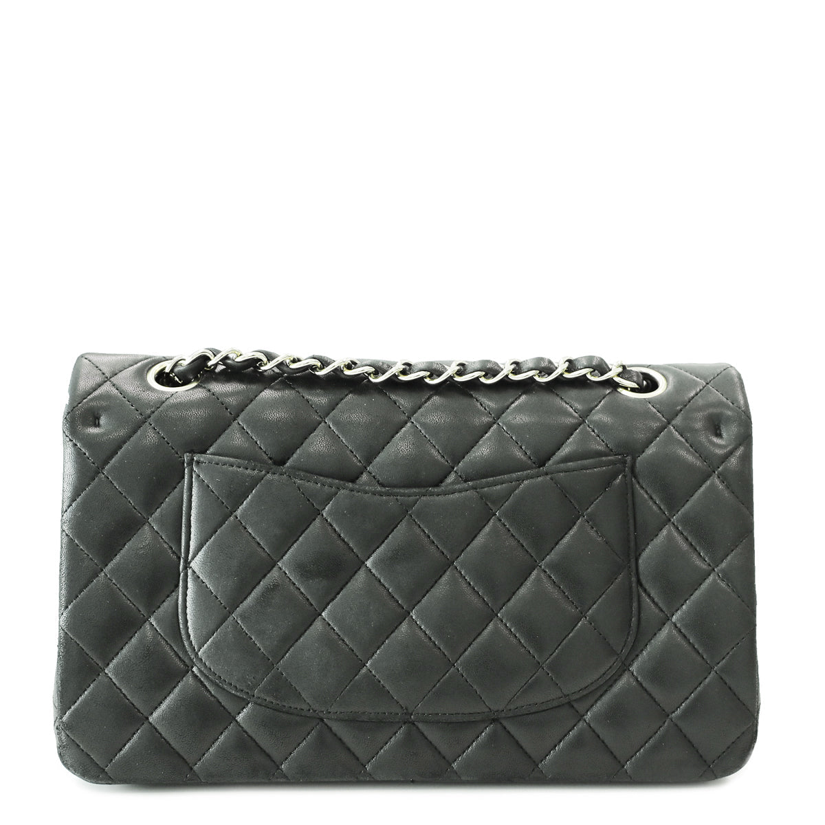 Chanel Black CC Classic Double Flap Medium Bag