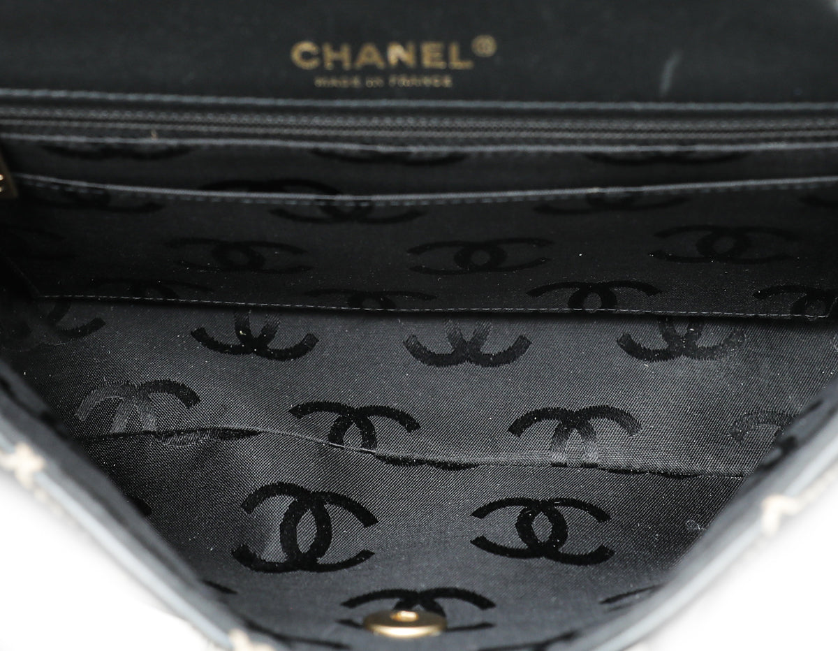 Chanel Black Wild Stitch Flap Bag