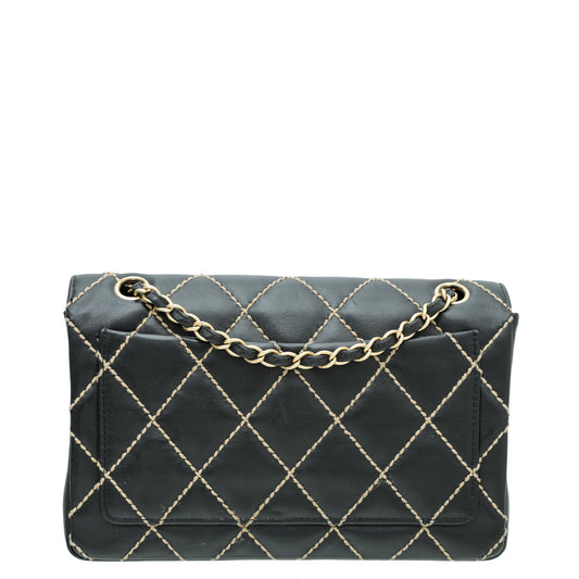 Chanel Black Wild Stitch Flap Bag