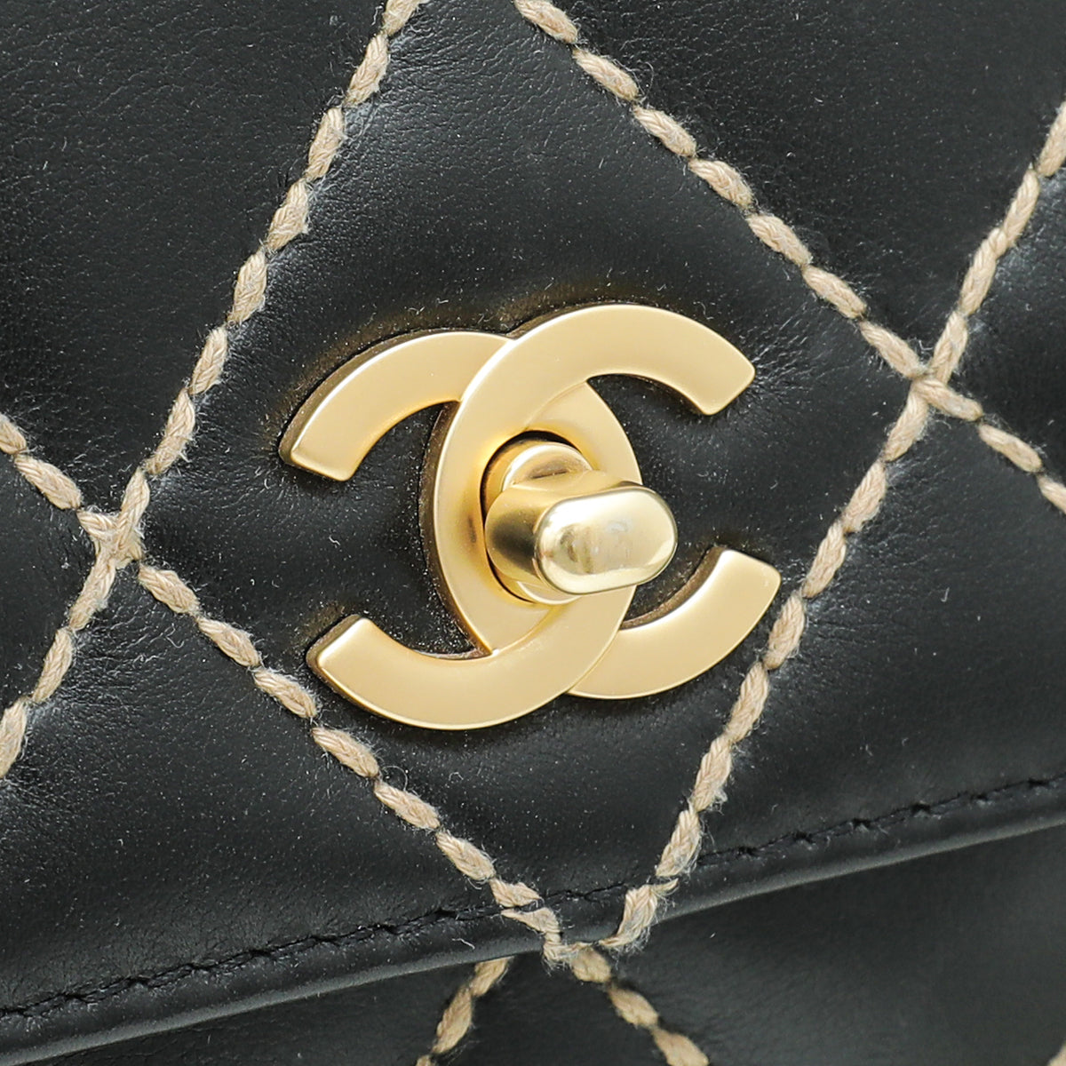 Chanel Black Wild Stitch Flap Bag