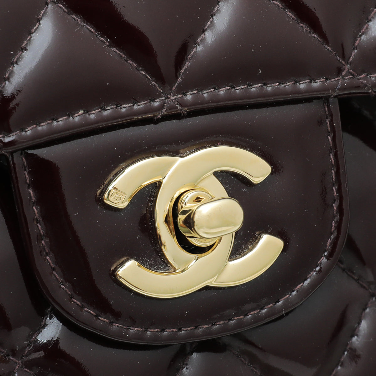 Chanel Burgundy CC Classic Double Flap Medium Bag