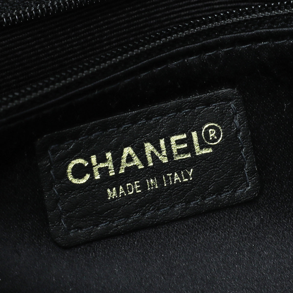 Chanel Black Satin Reissue Chain Pouch