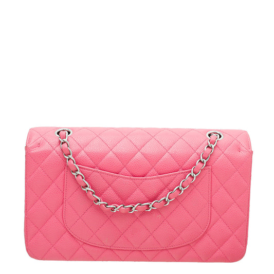 Chanel Pink Classic Double Flap Medium Bag