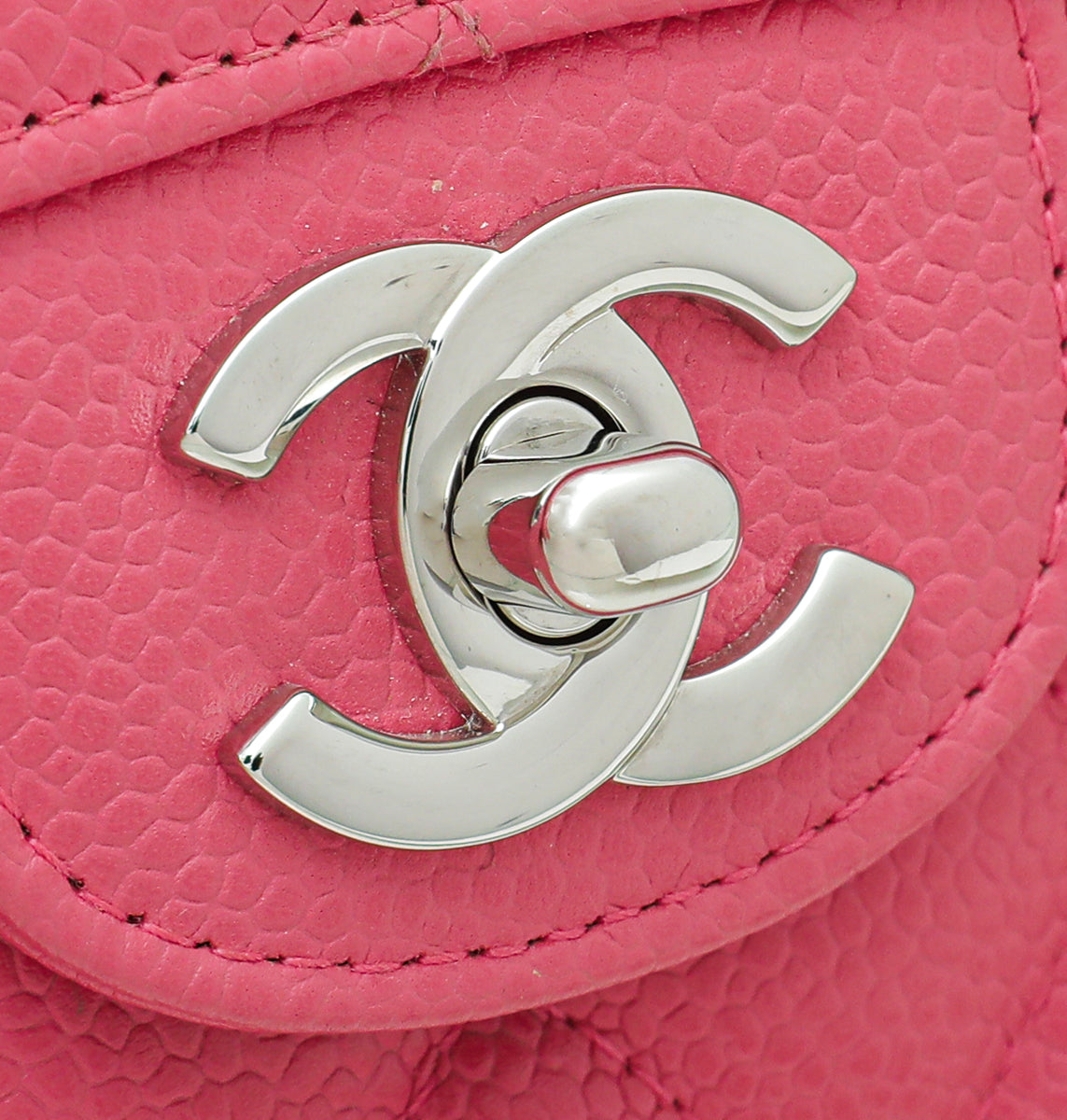 Chanel Pink Classic Double Flap Medium Bag