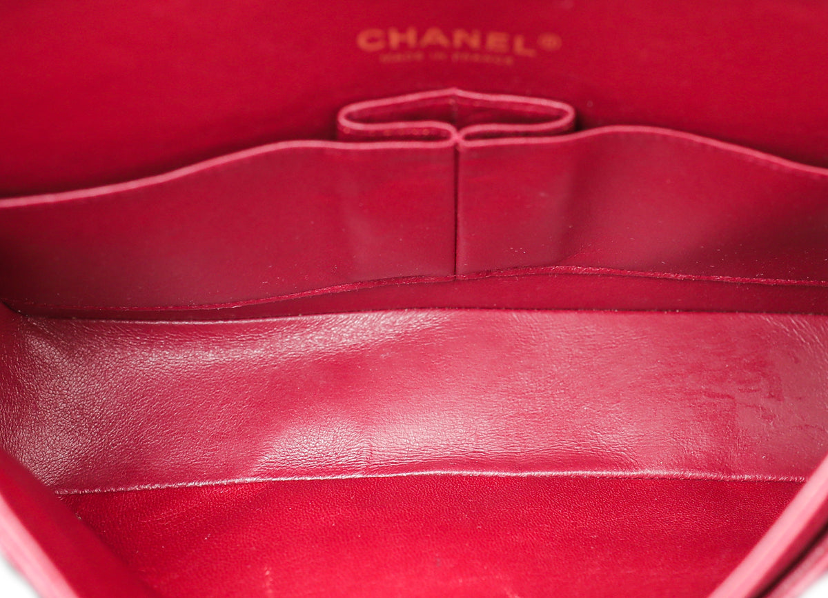 Chanel Red Classic Double Flap Medium Bag