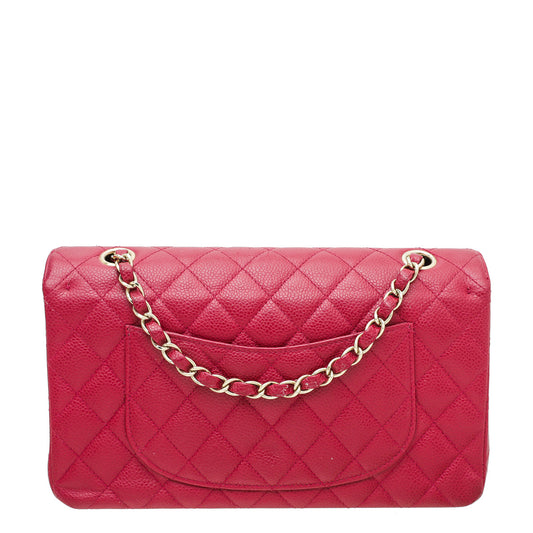 Chanel Red Classic Double Flap Medium Bag