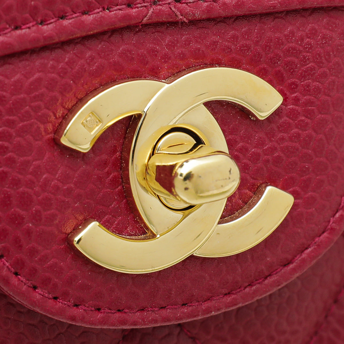 Chanel Red Classic Double Flap Medium Bag