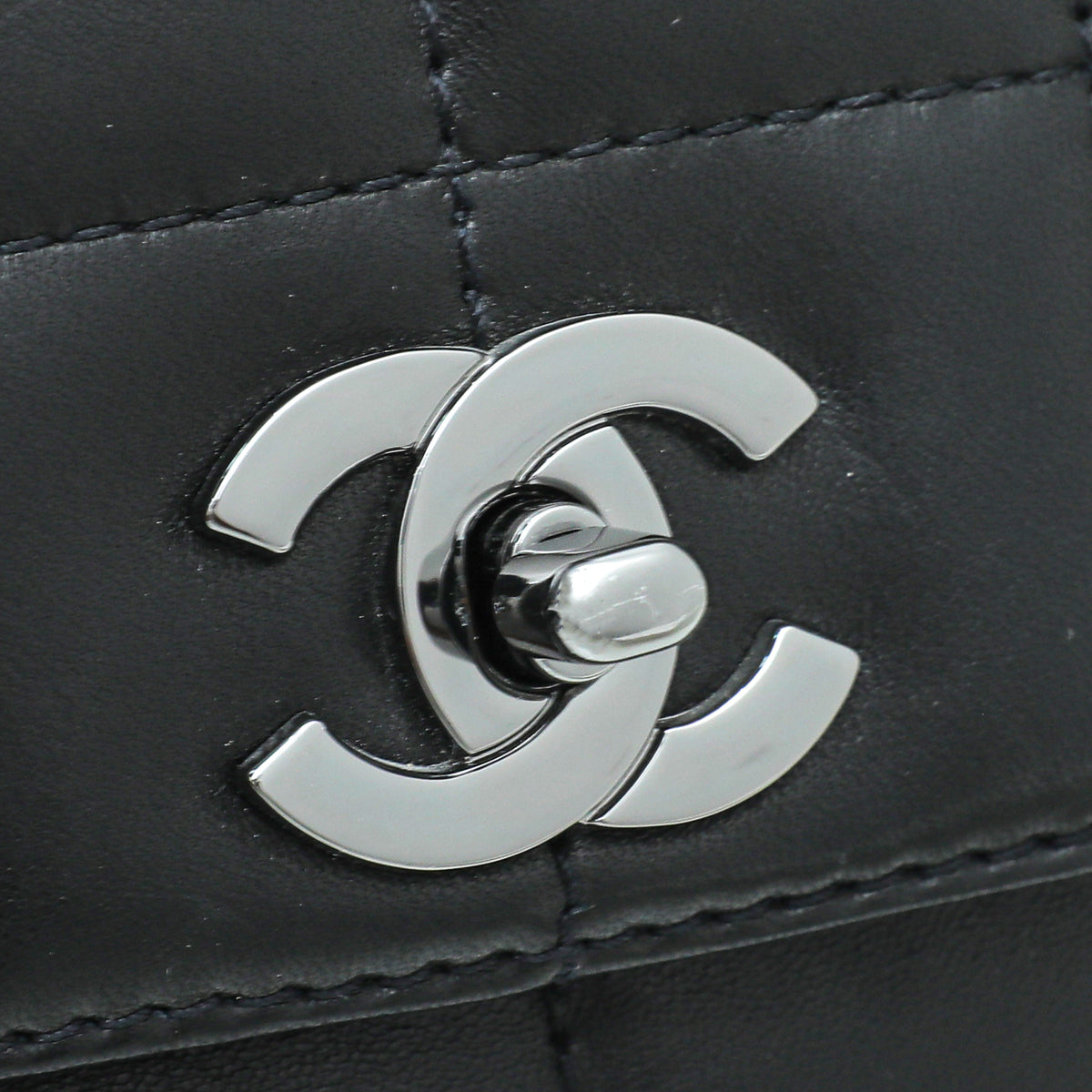 Chanel Black Chocolate Bar Multi Chain Flap Bag