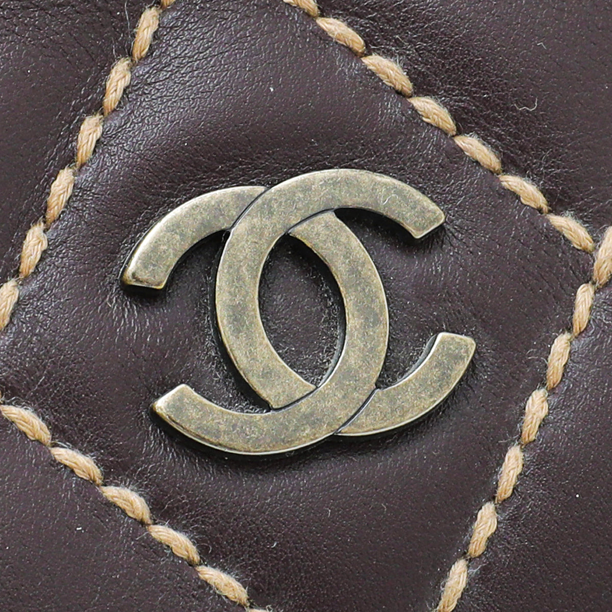 Chanel Burgundy Wild Stitch Top Handle Bag