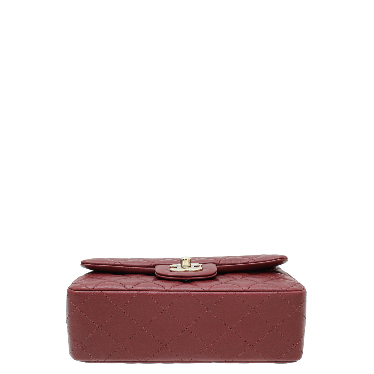 Chanel Burgundy CC Mini Rectangular Flap Bag