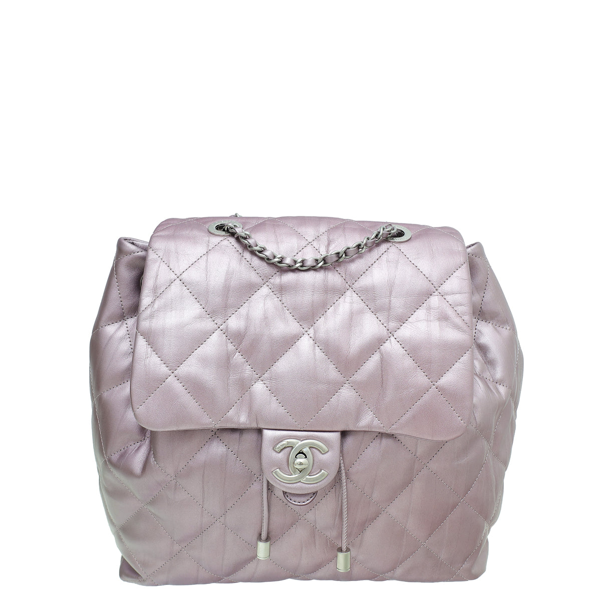 Chanel Metallic Pink Ground Control Backpack Bag