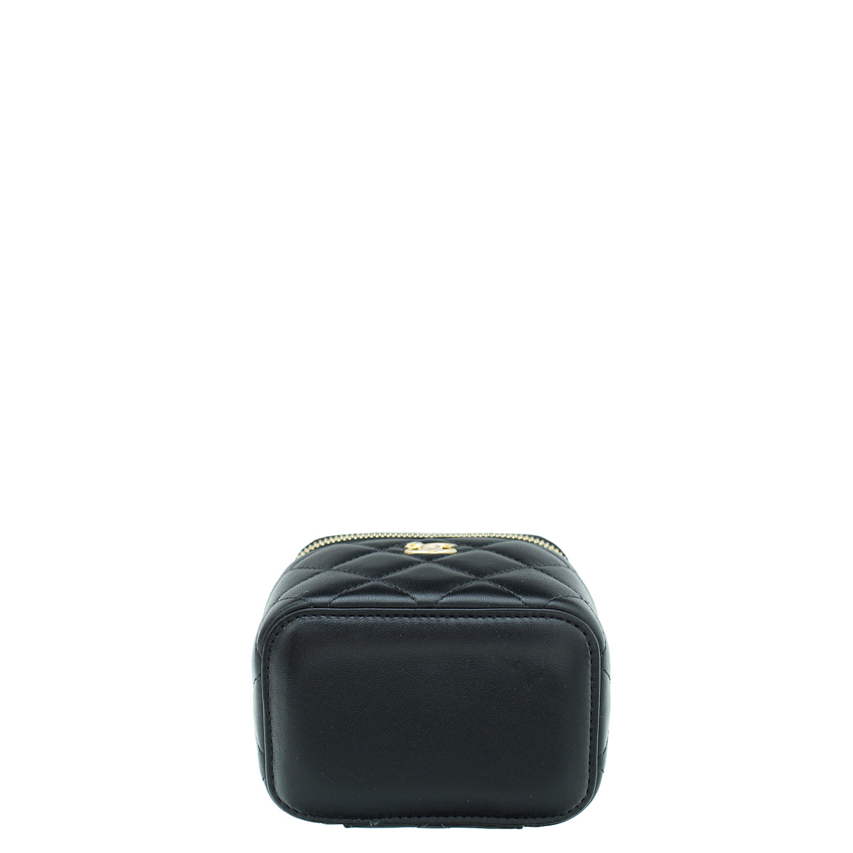 Chanel Black Mini Pearl Crush Vanity Case With Chain