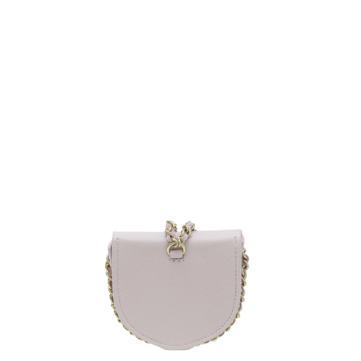 Chanel Light Pink Chain Around Airpods Case with Chain