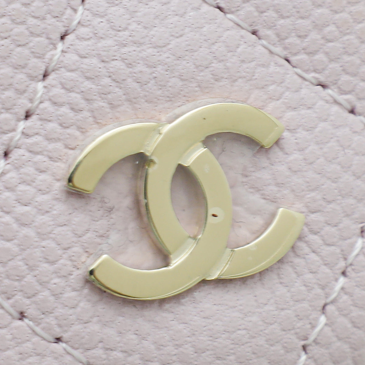 Chanel Light Pink Chain Around Airpods Case with Chain