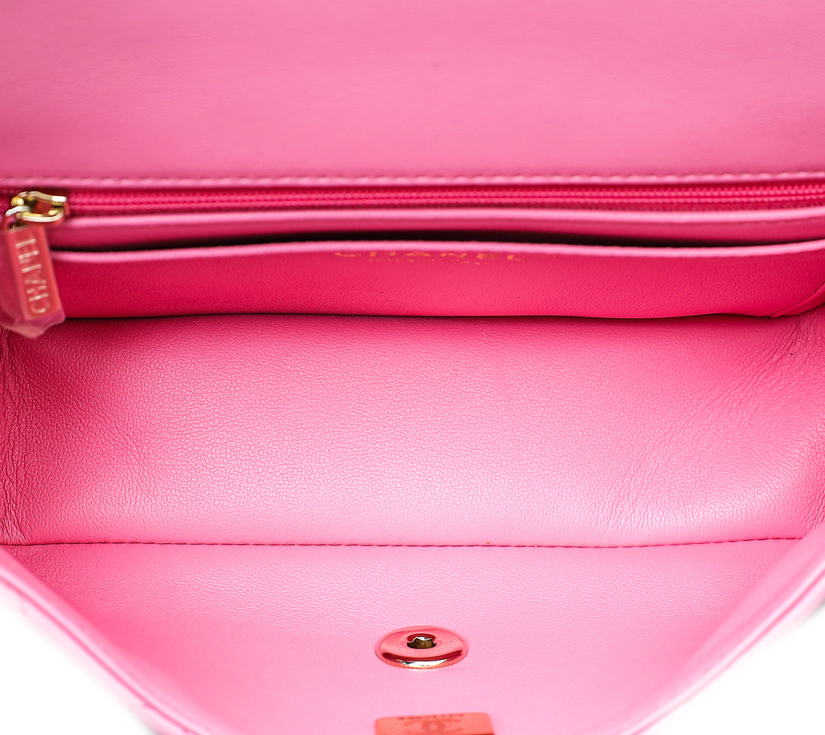 Chanel Pink CC Mini Rectangular Top Handle Bag