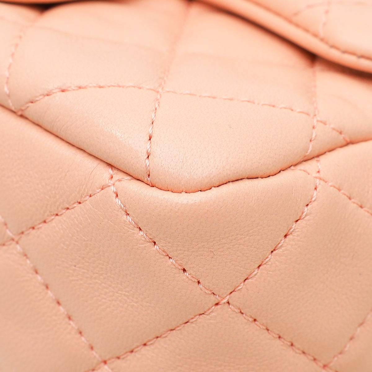 Chanel Peach CC Pearl Crush Flap Bag