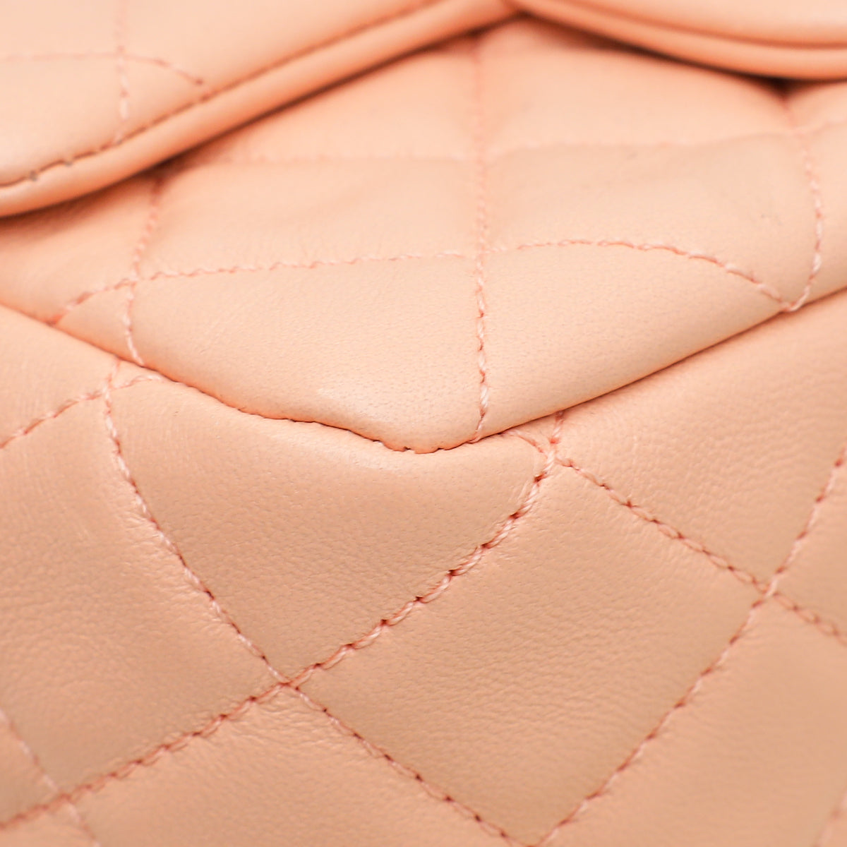 Chanel Peach CC Pearl Crush Flap Bag