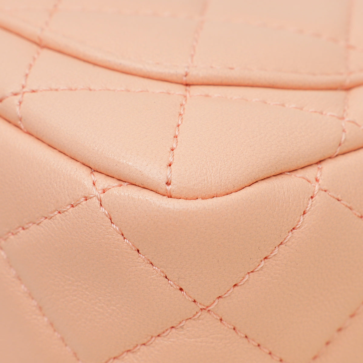 Chanel Peach CC Pearl Crush Flap Bag