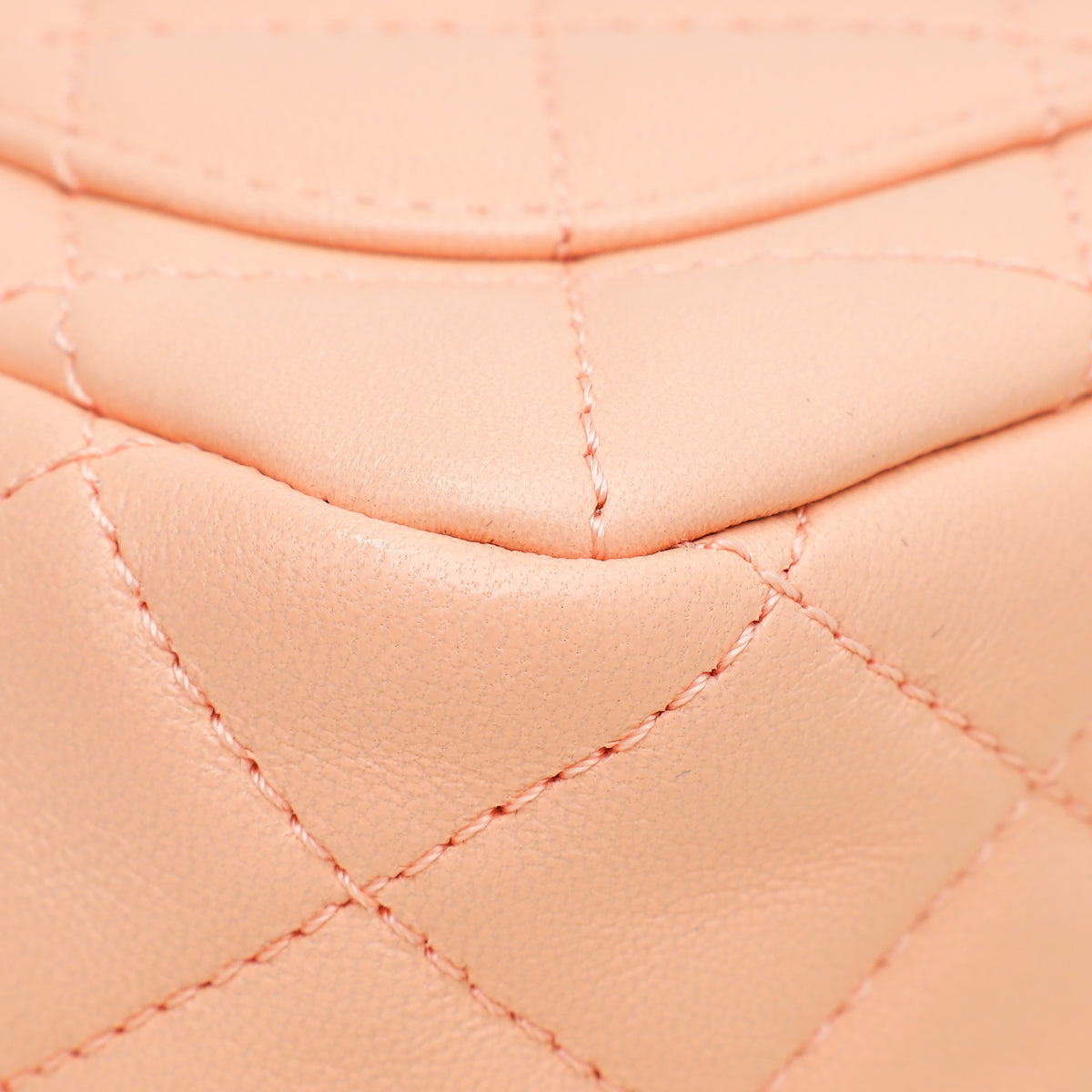 Chanel Peach CC Pearl Crush Flap Bag