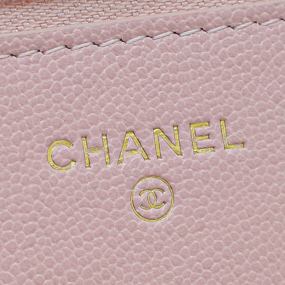 Chanel Pink CC Classic Wallet On Chain