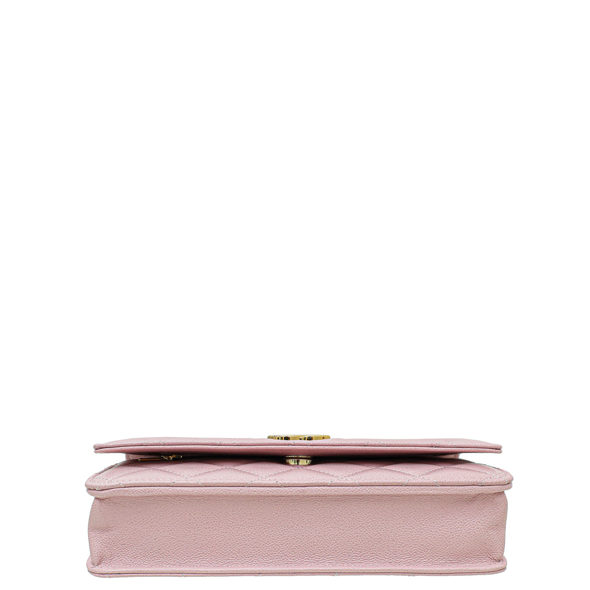 Chanel Pink CC Classic Wallet On Chain