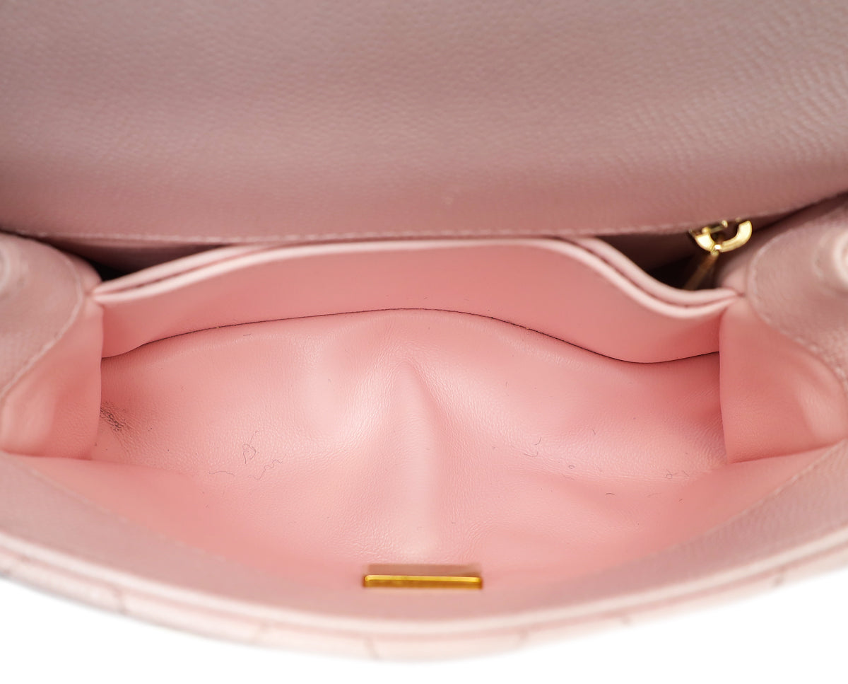 Chanel Pink Extra Mini Coco Handle Flap Bag