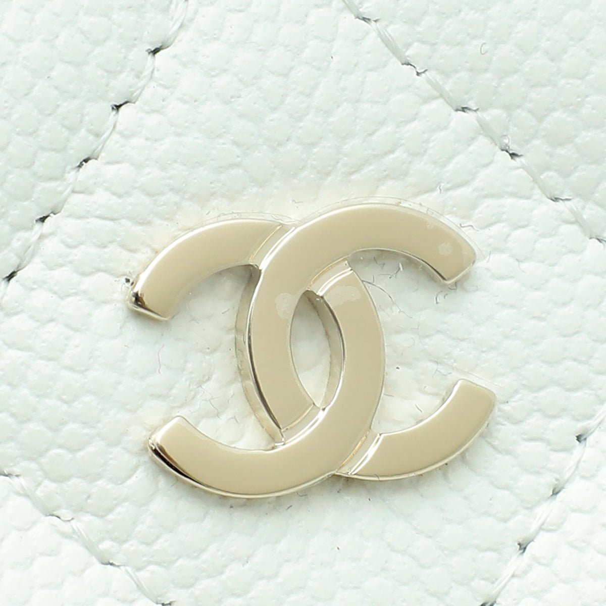 Chanel White CC Vanity Small Crossbody Bag