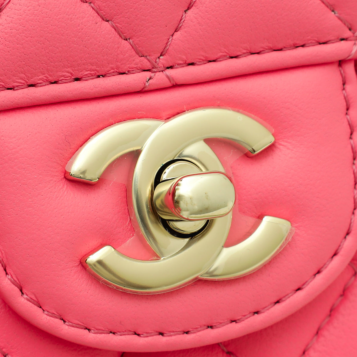 Chanel Pink CC In Love Heart Bag