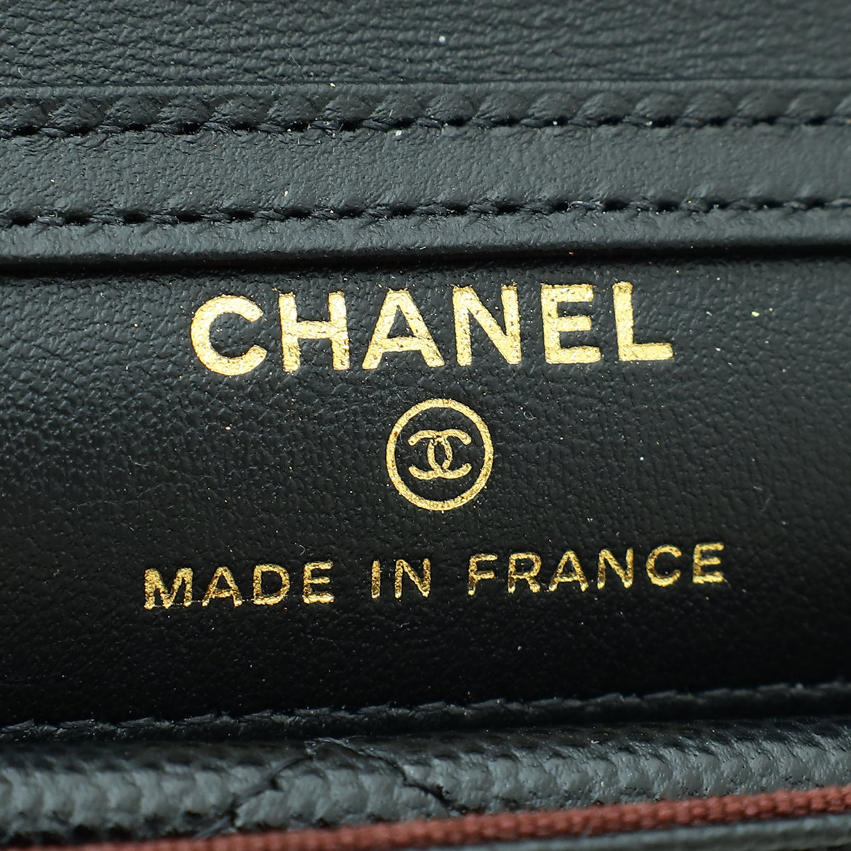 Chanel Black CC Wallet On Chain W/ Passport Holder