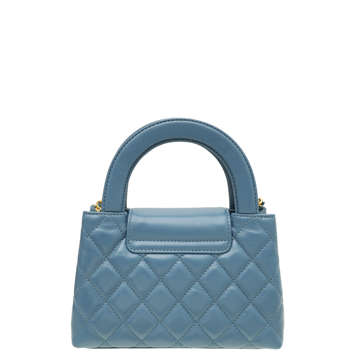 Chanel Slate Blue Mini Kelly Quilted Bag