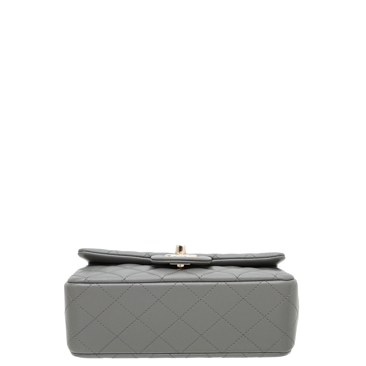 Chanel Grey CC Mini Rectangular Top Handle Bag