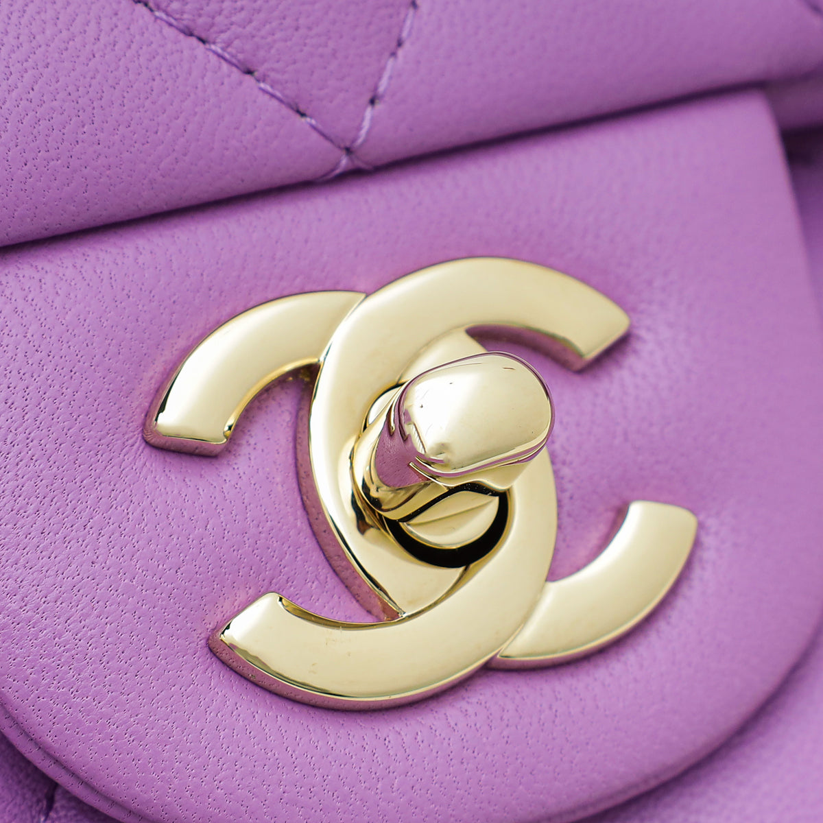 Chanel Purple CC Mini Rectangular Flap Bag