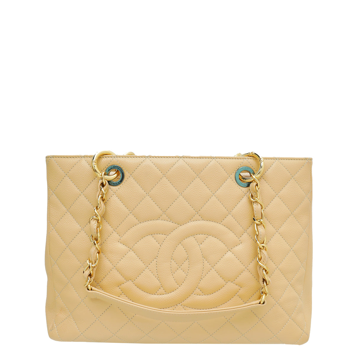 Chanel Beige Grand Shopping Tote (GST) Medium Bag