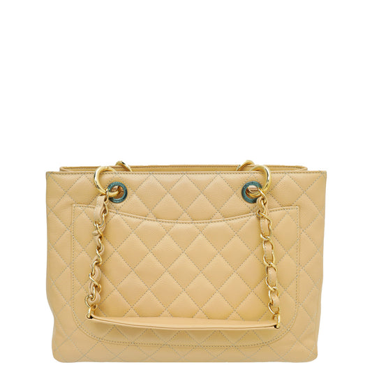 Chanel Beige Grand Shopping Tote (GST) Medium Bag