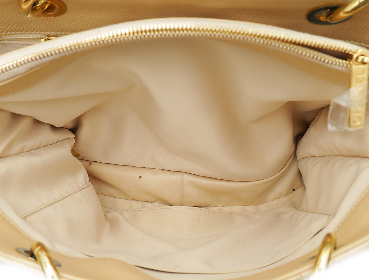 Chanel Beige Grand Shopping Tote (GST) Medium Bag