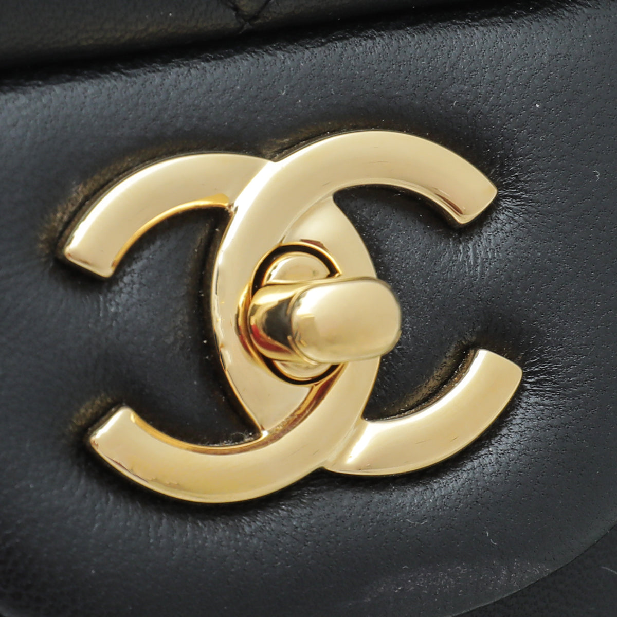 Chanel Black CC Classic Double Flap Jumbo Bag