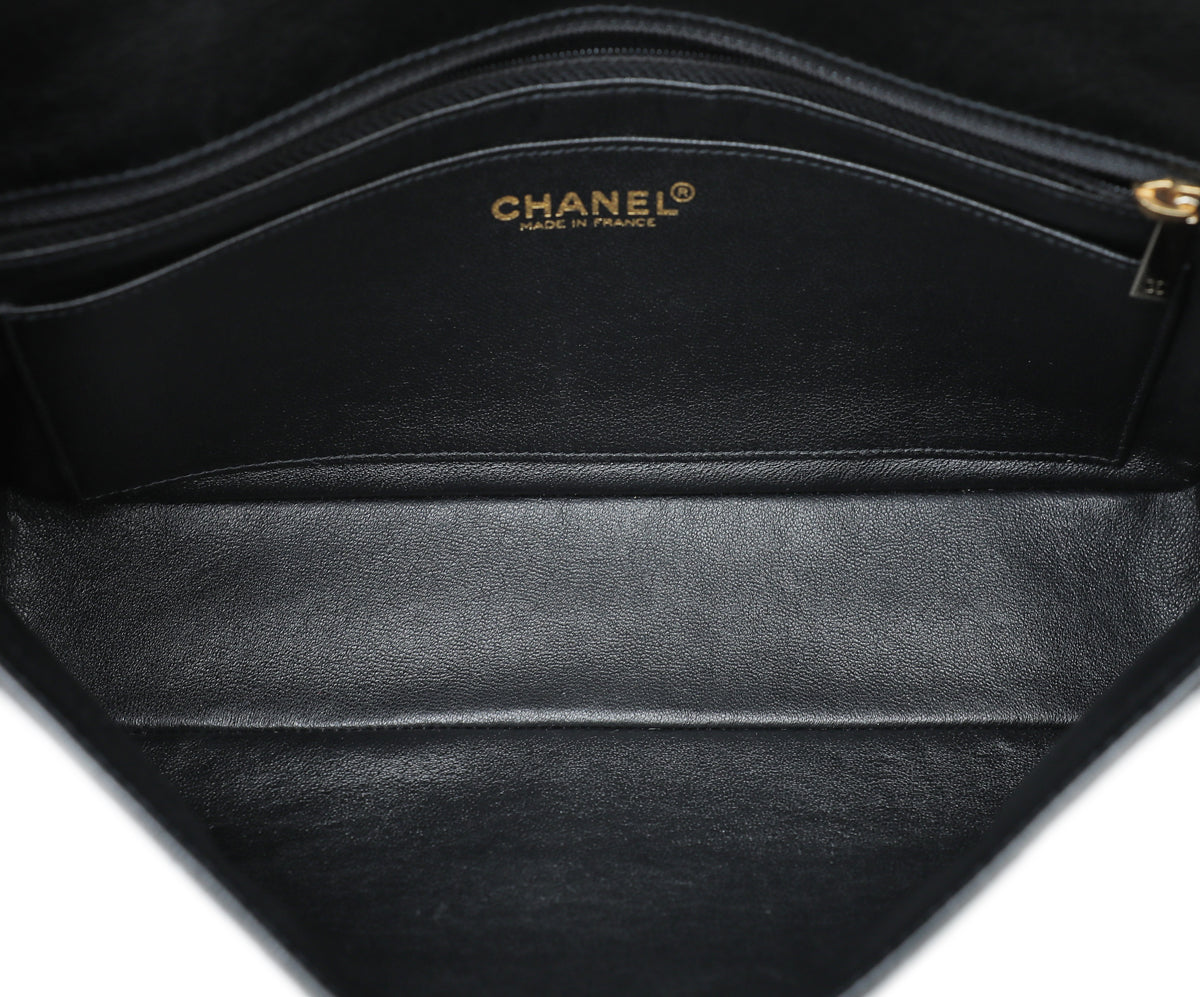 Chanel Black Chocolate Bar Lucky Charms Flap Medium Bag