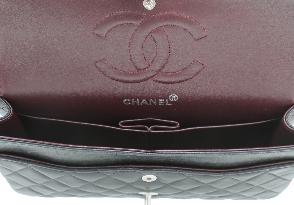 Chanel Black Classic Double Flap Medium Bag