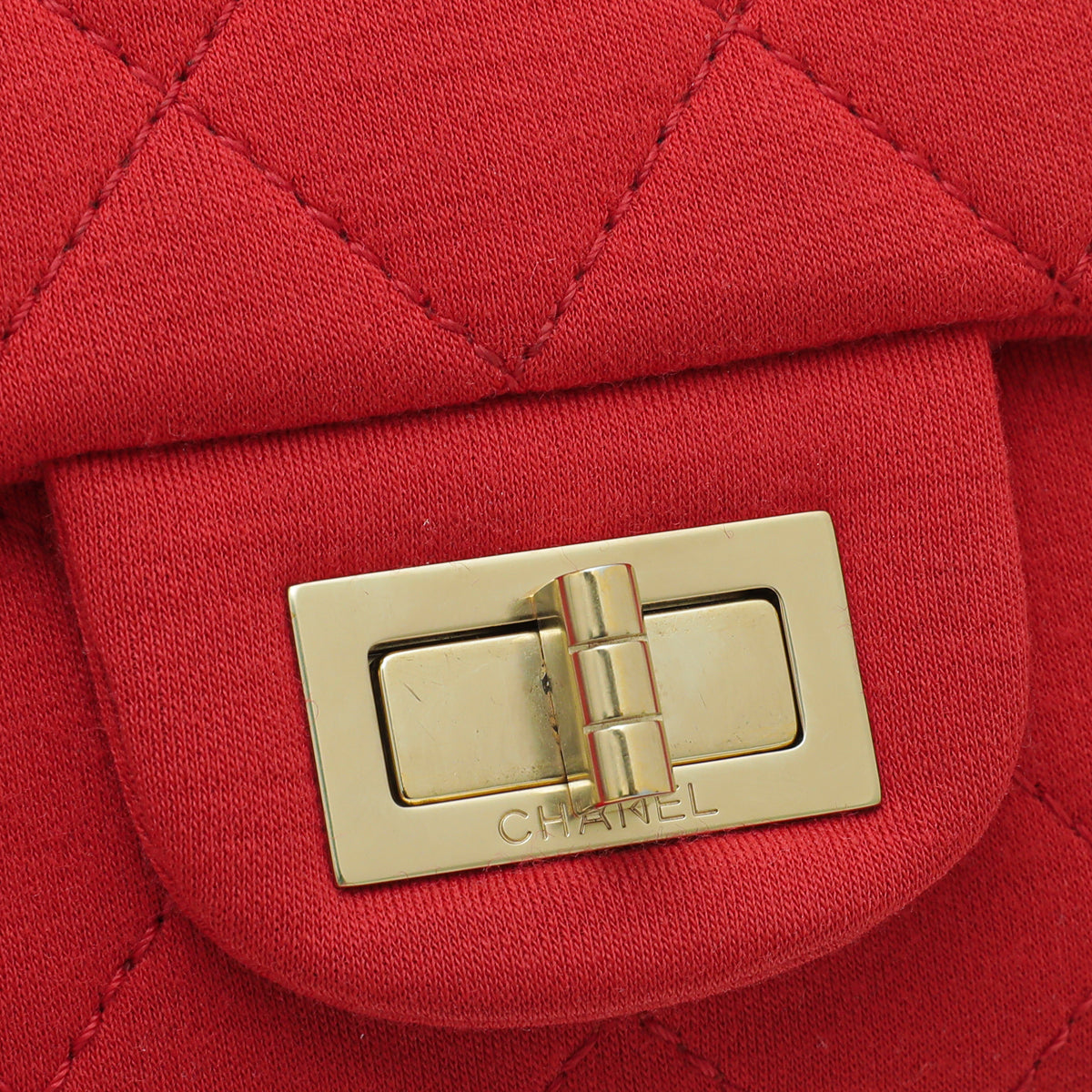 Chanel Red Reissue 2.55 Classic Jersey Double Flap 227 Bag