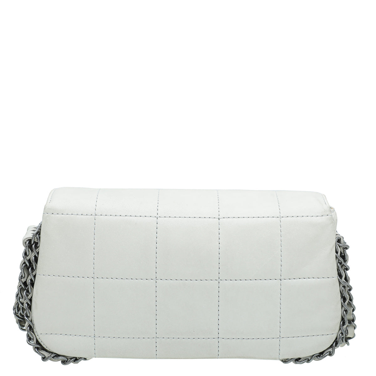 Chanel White Multi Chain Flap Bag