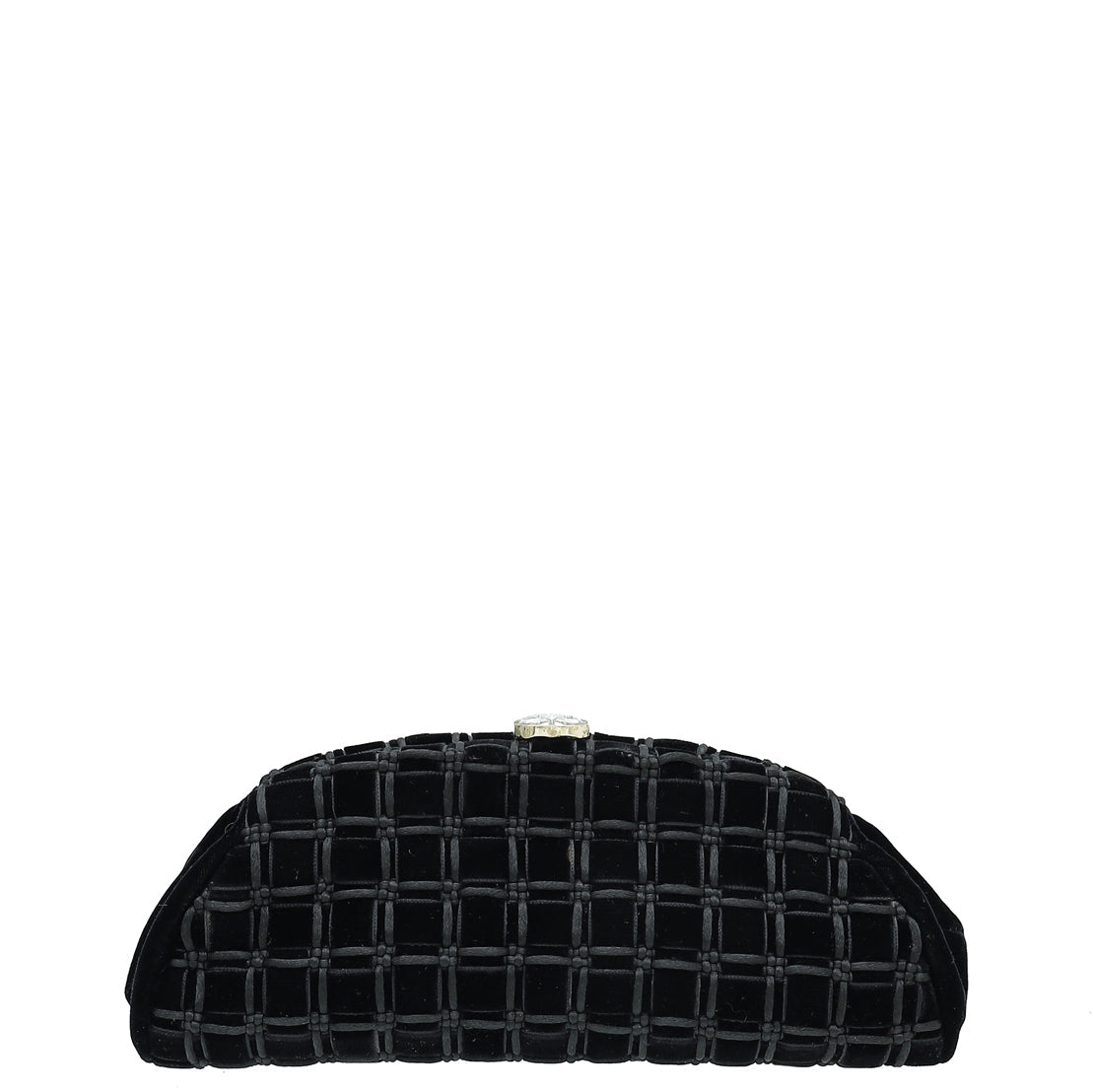 Chanel Black Velvet Timeless Clutch